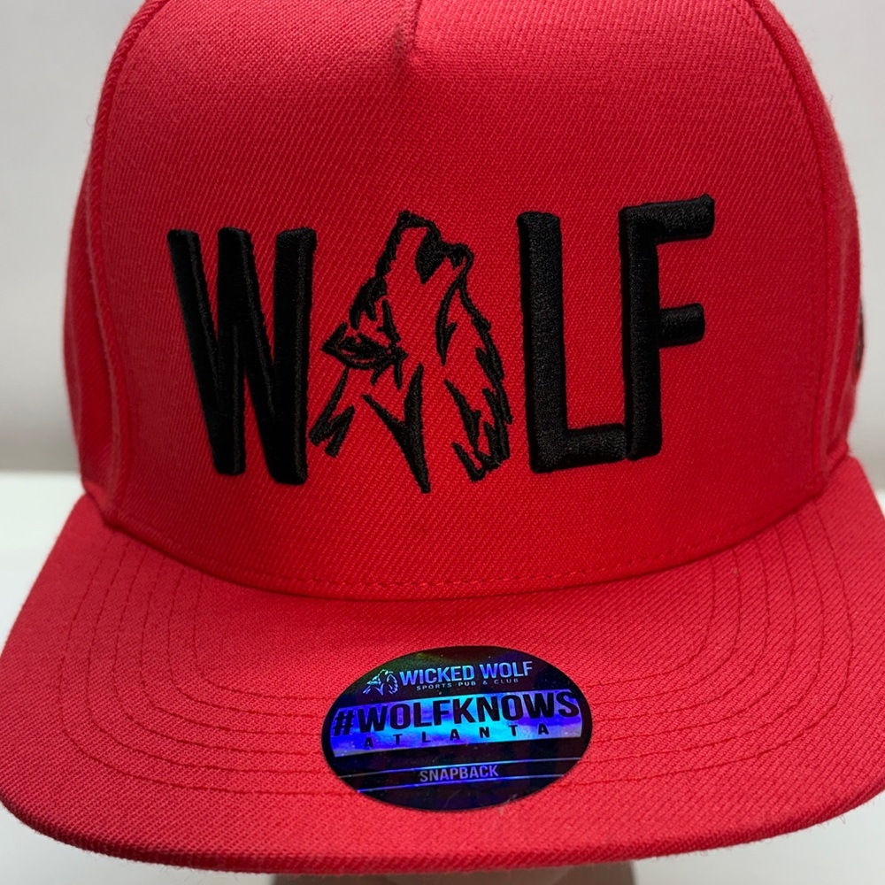 Wicked Wolf Atlanta Red Snapback Hat